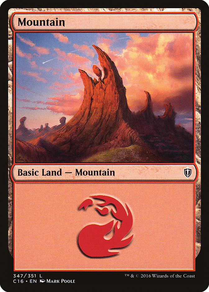 Mountain (347) [Commander 2016] MTG Single Magic: The Gathering | Red Claw Gaming