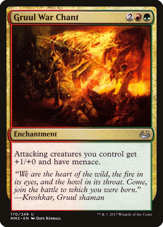 Gruul War Chant [Modern Masters 2017] MTG Single Magic: The Gathering | Red Claw Gaming