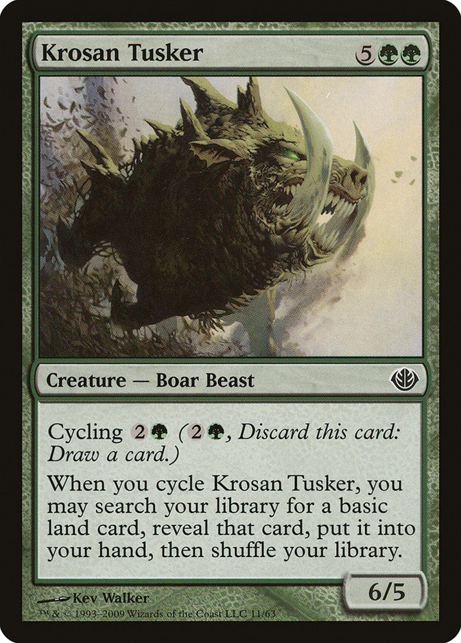 Krosan Tusker [Duel Decks: Garruk vs. Liliana] MTG Single Magic: The Gathering | Red Claw Gaming