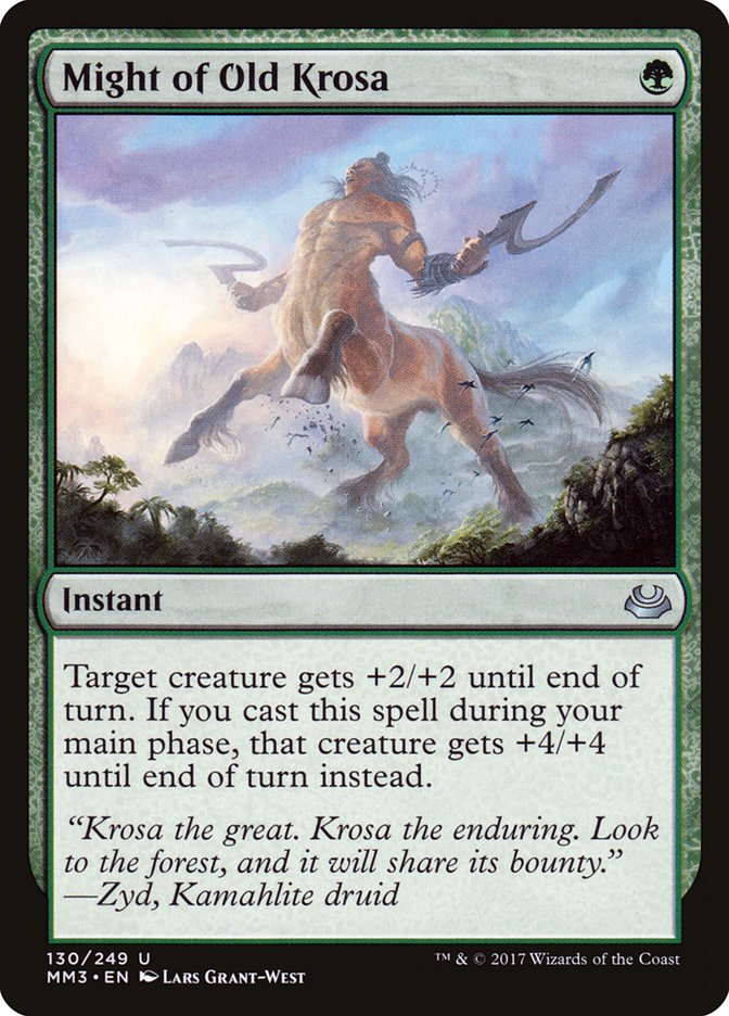 Might of Old Krosa [Modern Masters 2017] MTG Single Magic: The Gathering | Red Claw Gaming