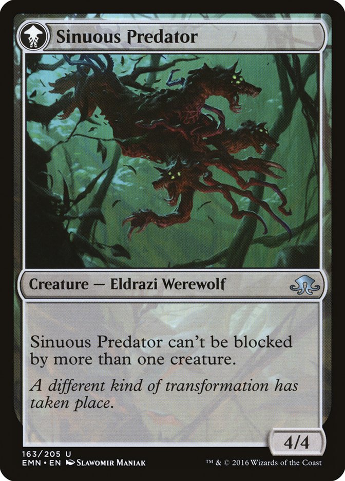 Kessig Prowler // Sinuous Predator [Eldritch Moon] MTG Single Magic: The Gathering | Red Claw Gaming