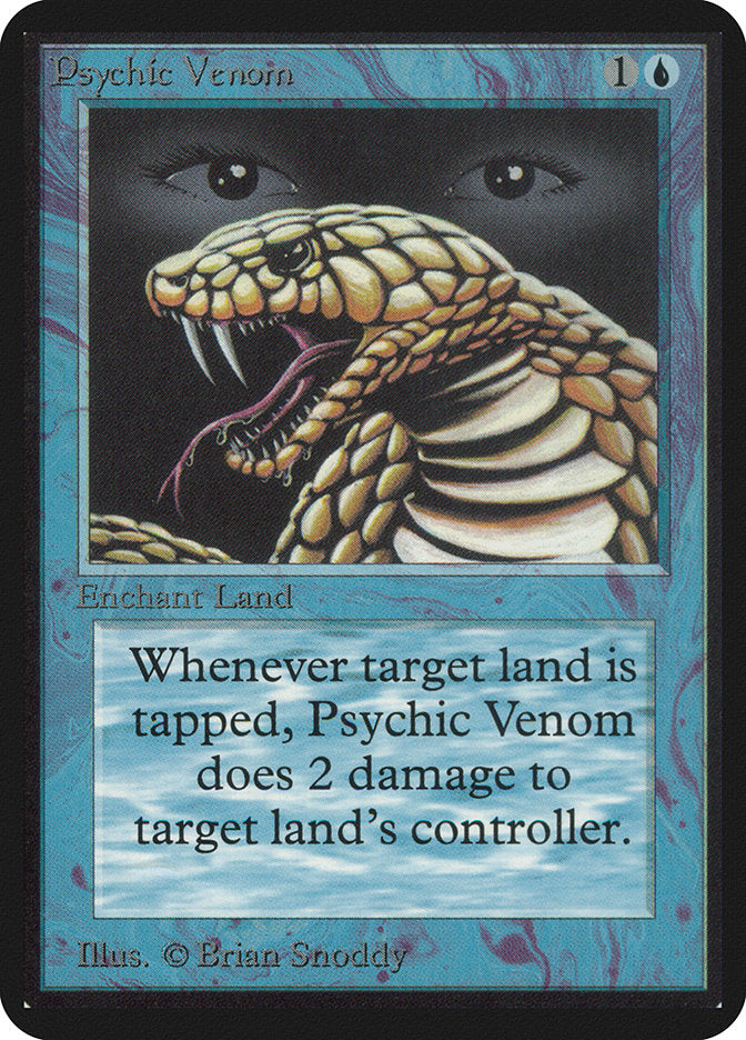Psychic Venom [Alpha Edition] MTG Single Magic: The Gathering | Red Claw Gaming