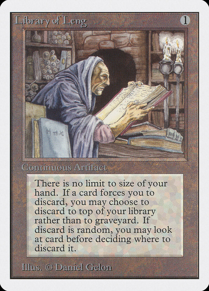 Library of Leng [Unlimited Edition] MTG Single Magic: The Gathering | Red Claw Gaming