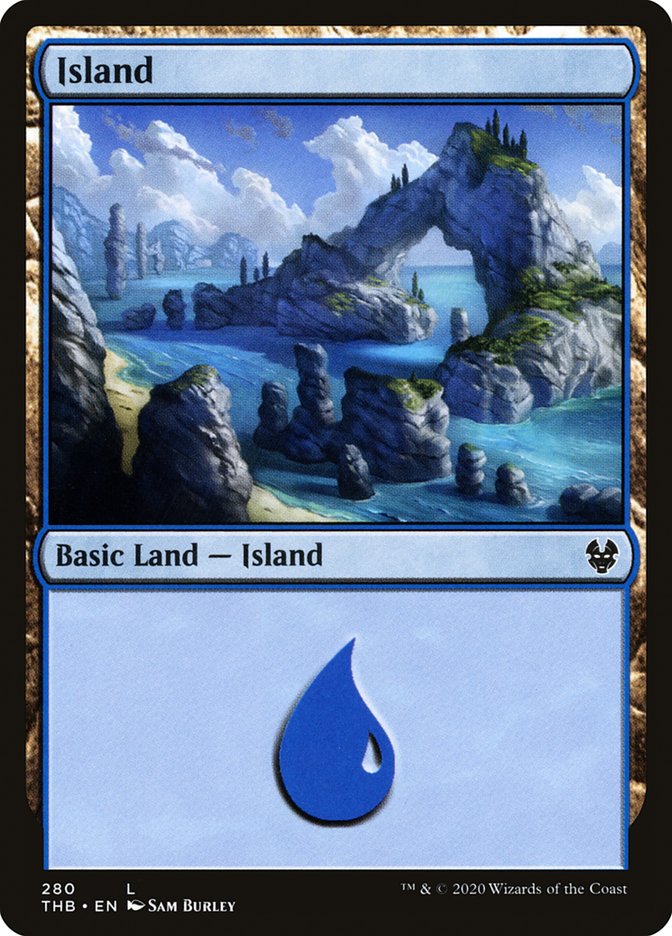 Island (280) [Theros Beyond Death] MTG Single Magic: The Gathering | Red Claw Gaming