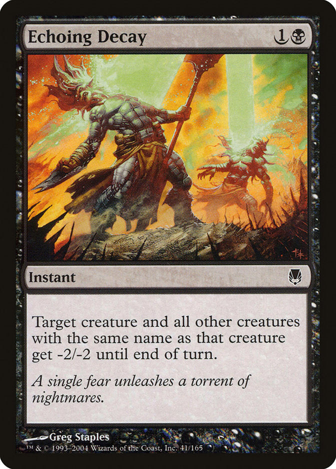 Echoing Decay [Darksteel] MTG Single Magic: The Gathering | Red Claw Gaming