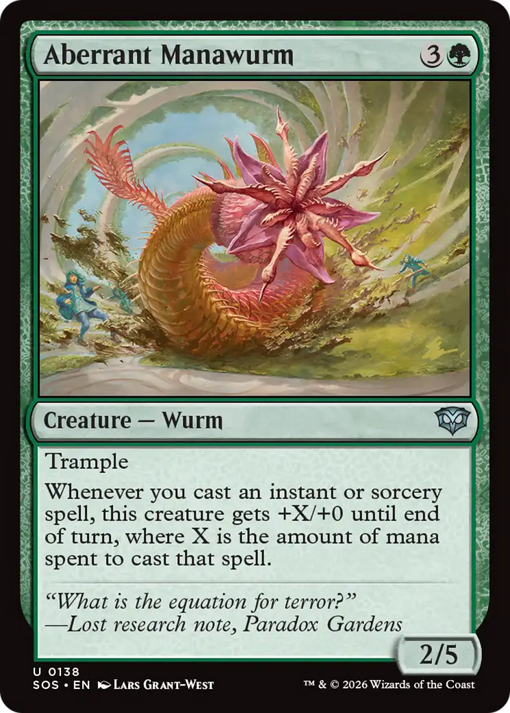 Aberrant Manawurm [Secrets of Strixhaven] MTG Single Magic: The Gathering | Red Claw Gaming