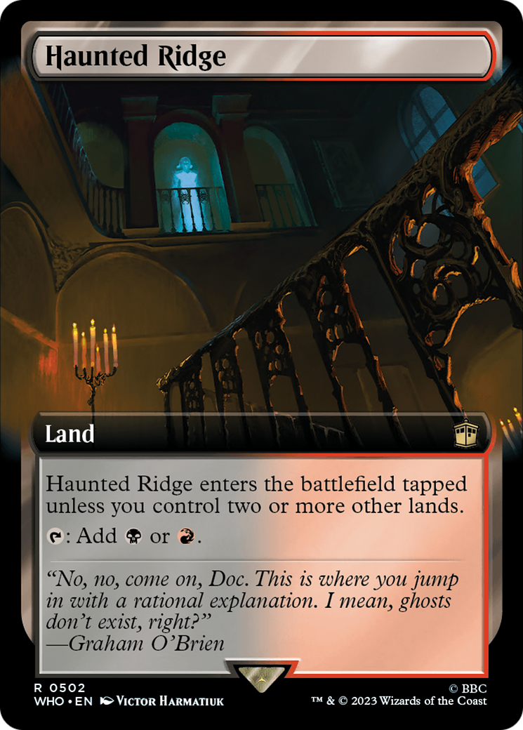Haunted Ridge (Extended Art) [Doctor Who] MTG Single Magic: The Gathering | Red Claw Gaming