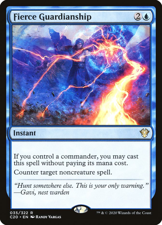 Fierce Guardianship [Commander 2020] MTG Single Magic: The Gathering | Red Claw Gaming