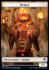 Human // Zombie (015) Double-Sided Token [Innistrad: Midnight Hunt Tokens] MTG Single Magic: The Gathering | Red Claw Gaming