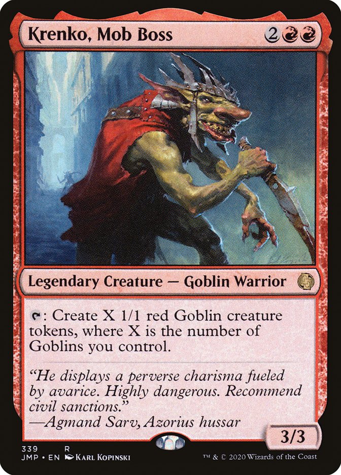 Krenko, Mob Boss [Jumpstart] MTG Single Magic: The Gathering | Red Claw Gaming