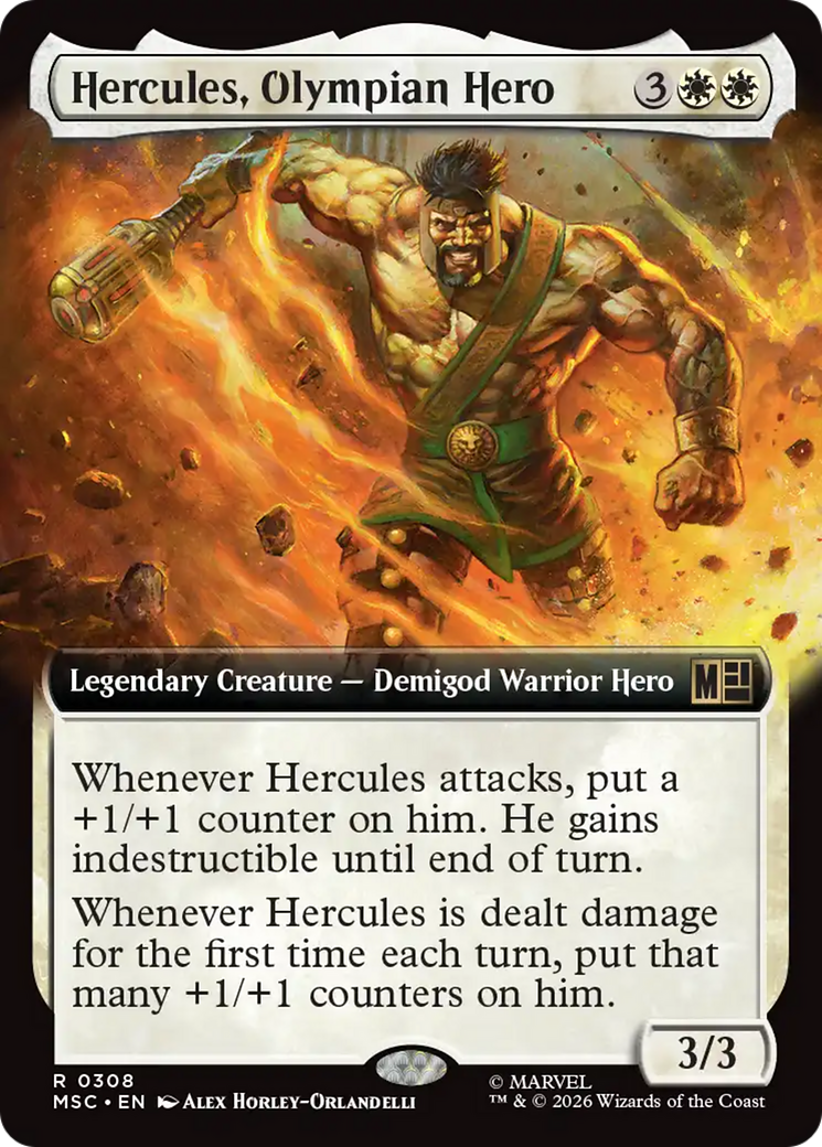 Hercules, Olympian Hero (Extended Art) [Marvel Super Heroes Commander] | Red Claw Gaming