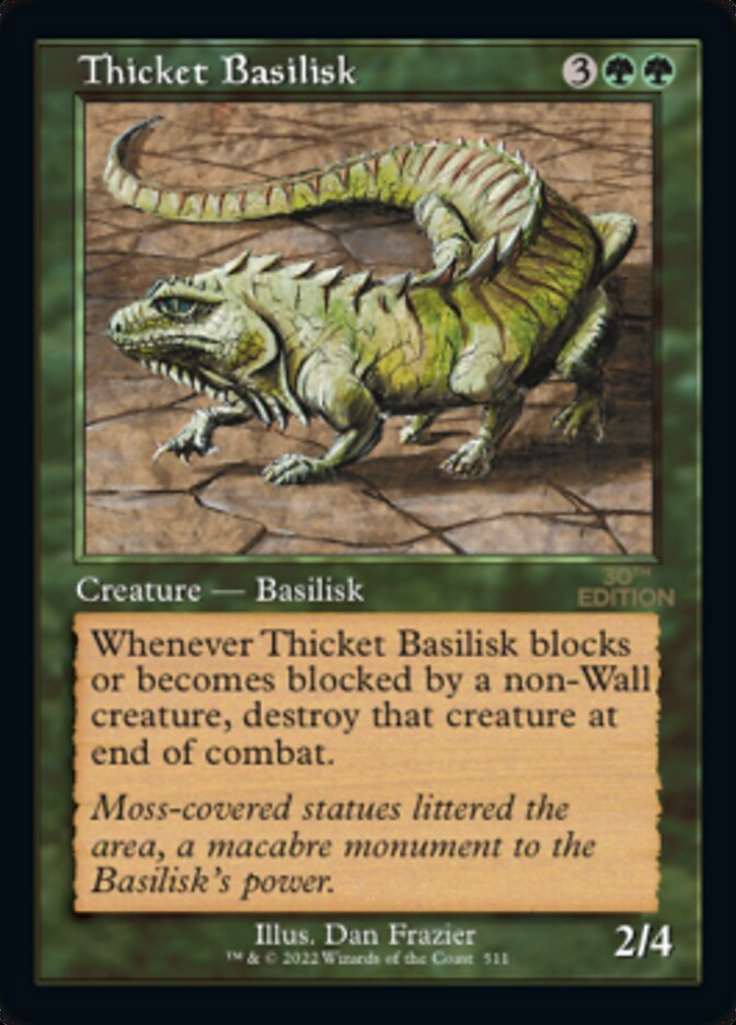 Thicket Basilisk (Retro) [30th Anniversary Edition] MTG Single Magic: The Gathering | Red Claw Gaming