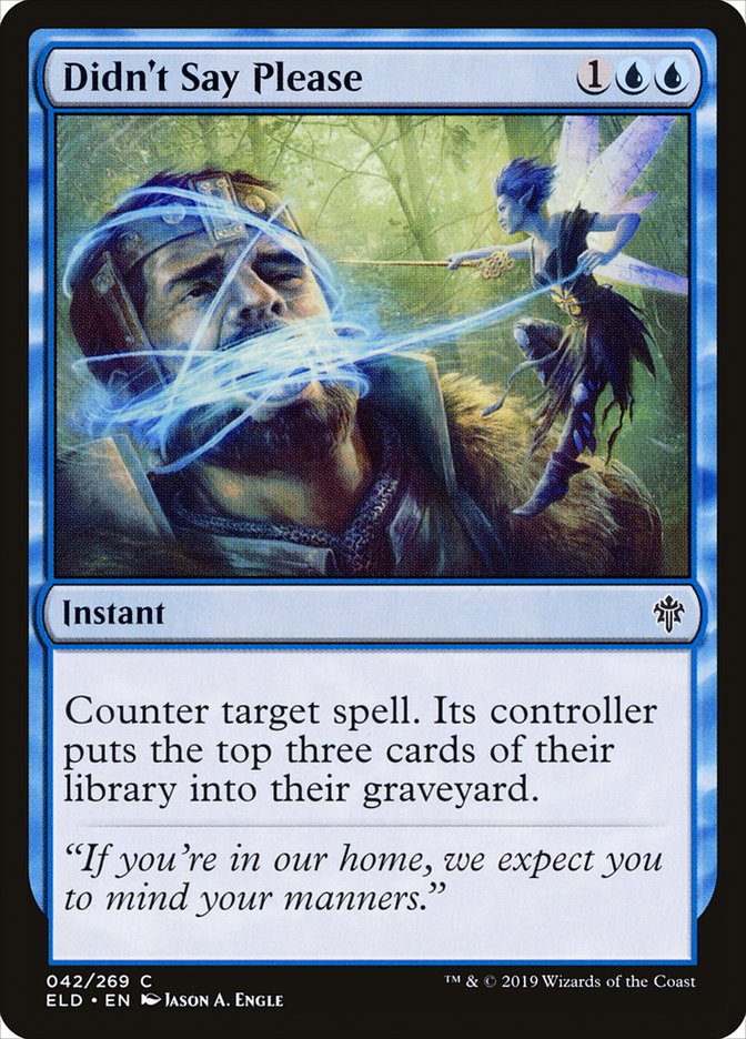 Didn't Say Please [Throne of Eldraine] MTG Single Magic: The Gathering | Red Claw Gaming