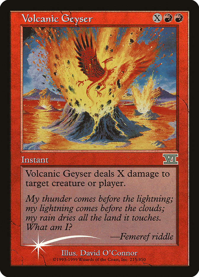 Volcanic Geyser [Friday Night Magic 2000] MTG Single Magic: The Gathering | Red Claw Gaming