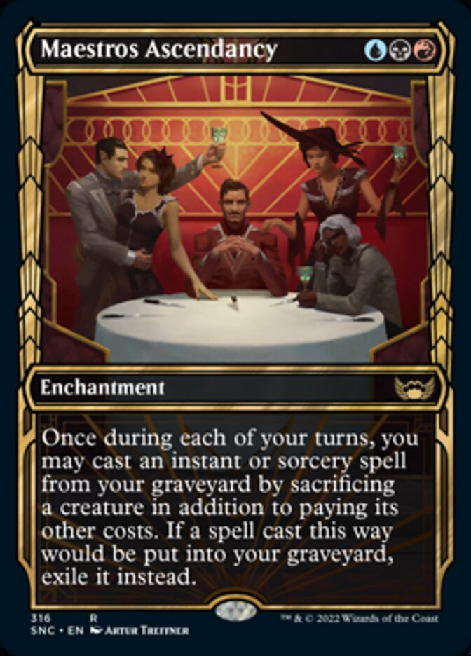 Maestros Ascendancy (Showcase Golden Age) [Streets of New Capenna] MTG Single Magic: The Gathering | Red Claw Gaming