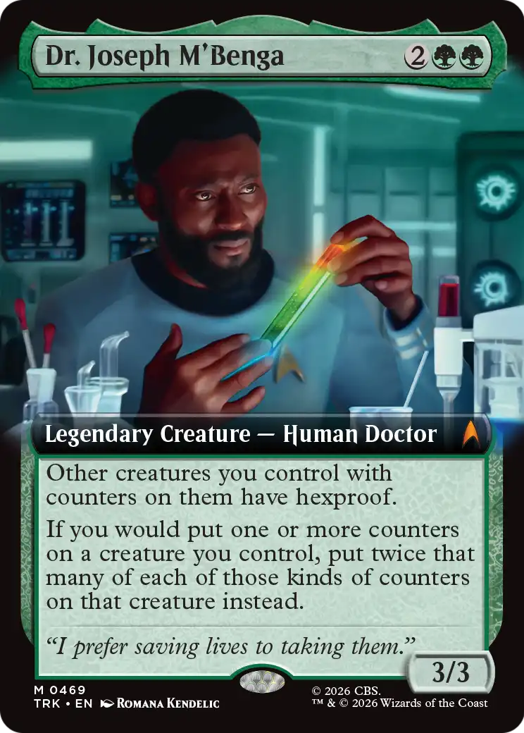 Dr. Joseph M'Benga (Extended Art) [Star Trek] MTG Single Magic: The Gathering | Red Claw Gaming