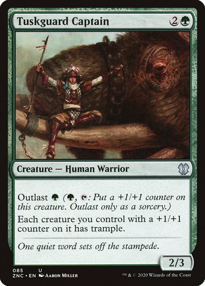 Tuskguard Captain [Zendikar Rising Commander] MTG Single Magic: The Gathering | Red Claw Gaming