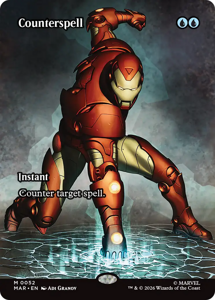 Counterspell (Borderless) (0052) [Marvel Universe: Eternal-Legal] | Red Claw Gaming