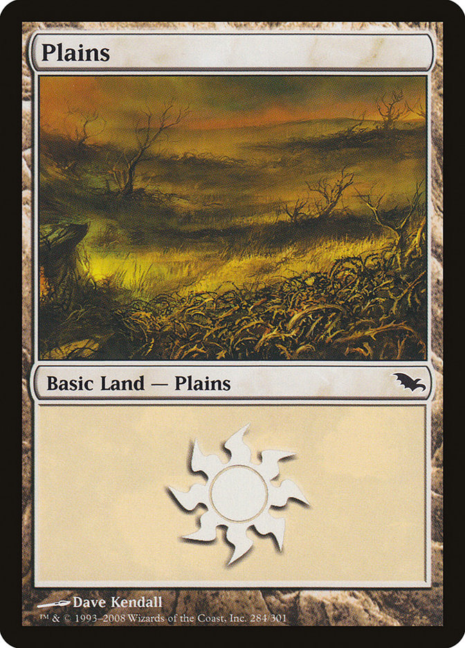 Plains (284) [Shadowmoor] MTG Single Magic: The Gathering | Red Claw Gaming