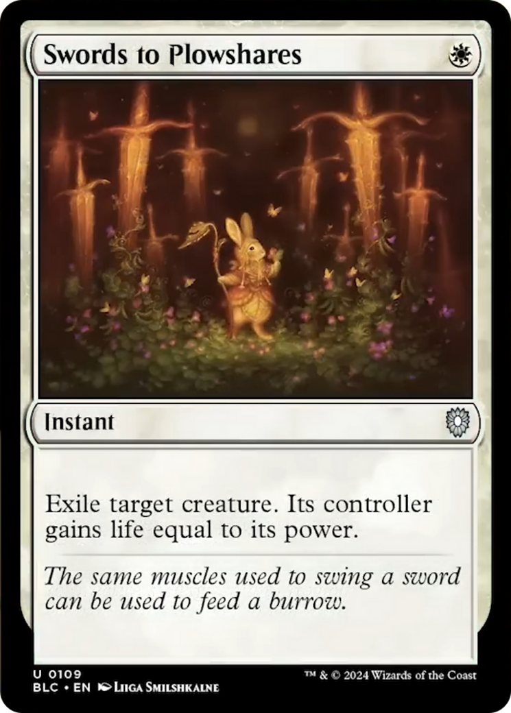Swords to Plowshares [Bloomburrow Commander] MTG Single Magic: The Gathering | Red Claw Gaming