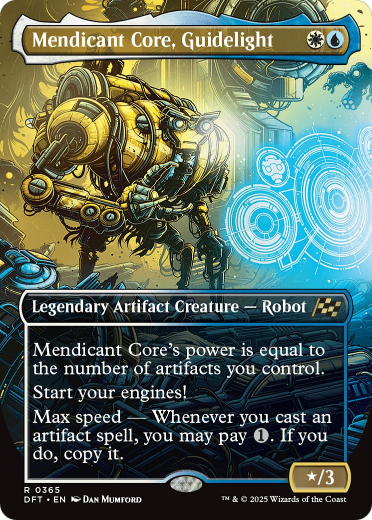 Mendicant Core, Guidelight (Borderless) [Aetherdrift] MTG Single Magic: The Gathering | Red Claw Gaming