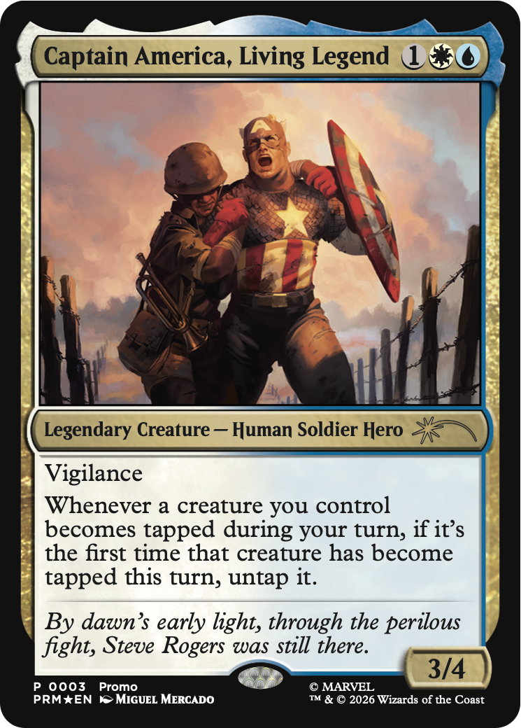 Captain America, Living Legend [Media Promos] | Red Claw Gaming
