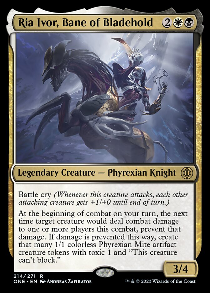 Ria Ivor, Bane of Bladehold [Phyrexia: All Will Be One] MTG Single Magic: The Gathering | Red Claw Gaming