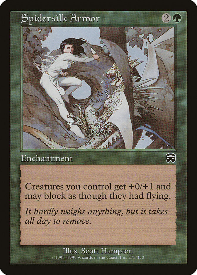 Spidersilk Armor [Mercadian Masques] MTG Single Magic: The Gathering | Red Claw Gaming