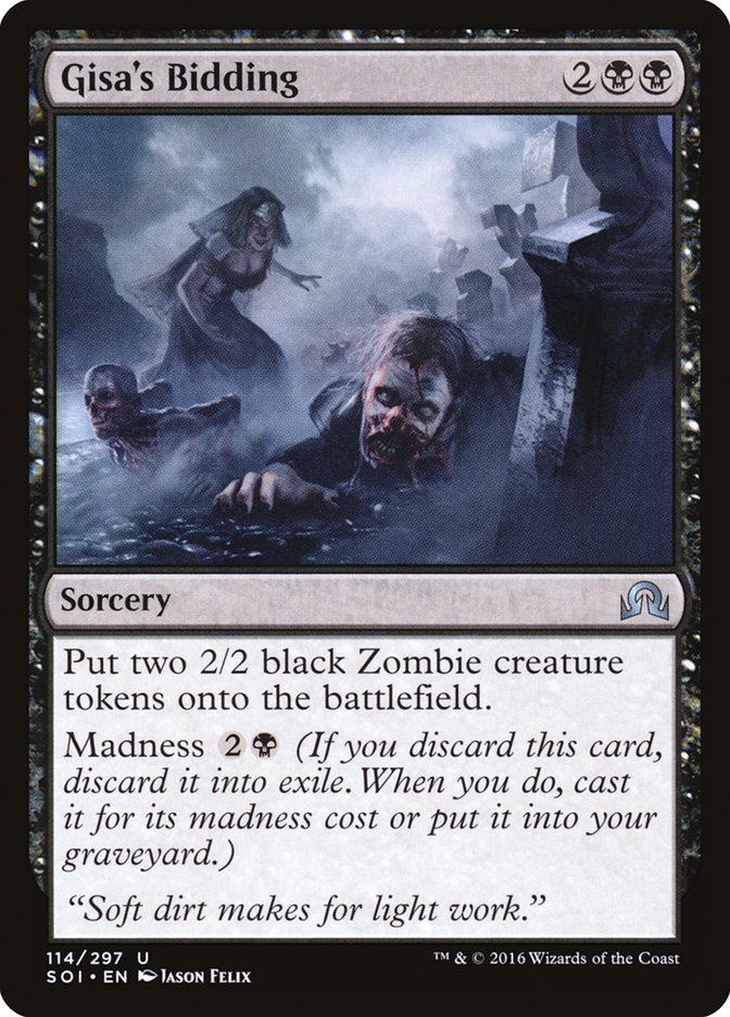Gisa's Bidding [Shadows over Innistrad] MTG Single Magic: The Gathering | Red Claw Gaming