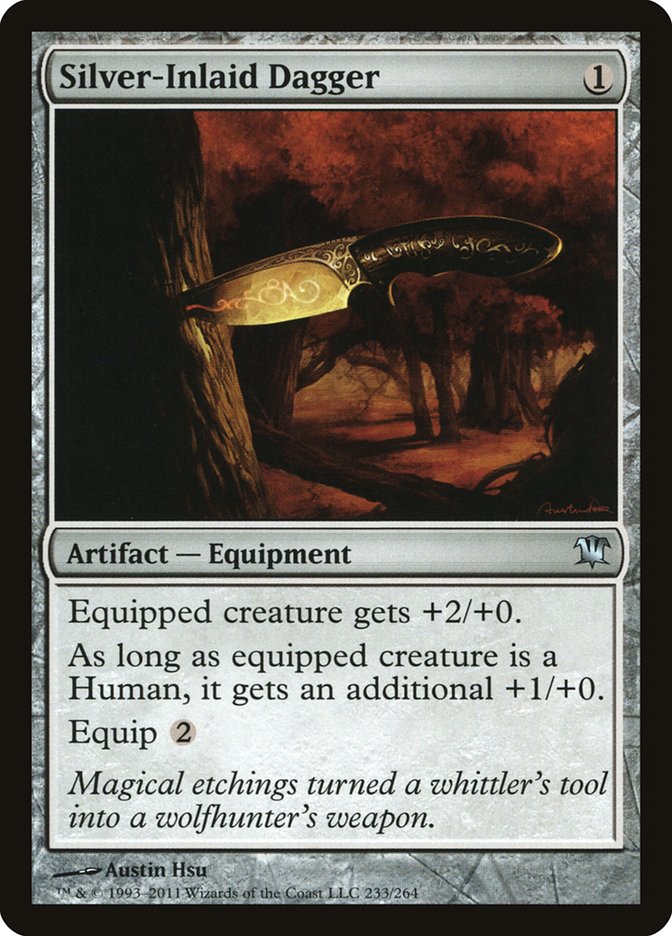 Silver-Inlaid Dagger [Innistrad] MTG Single Magic: The Gathering | Red Claw Gaming