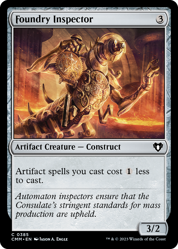 Foundry Inspector [Commander Masters] MTG Single Magic: The Gathering | Red Claw Gaming