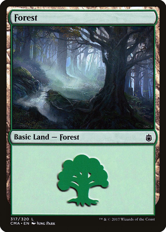 Forest (317) [Commander Anthology] MTG Single Magic: The Gathering | Red Claw Gaming