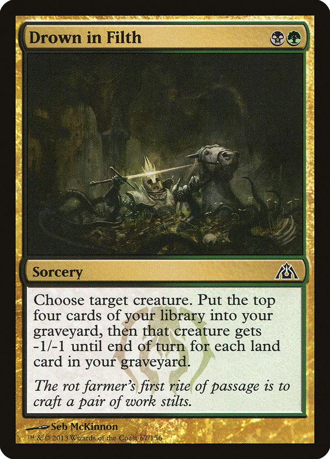 Drown in Filth [Dragon's Maze] MTG Single Magic: The Gathering | Red Claw Gaming