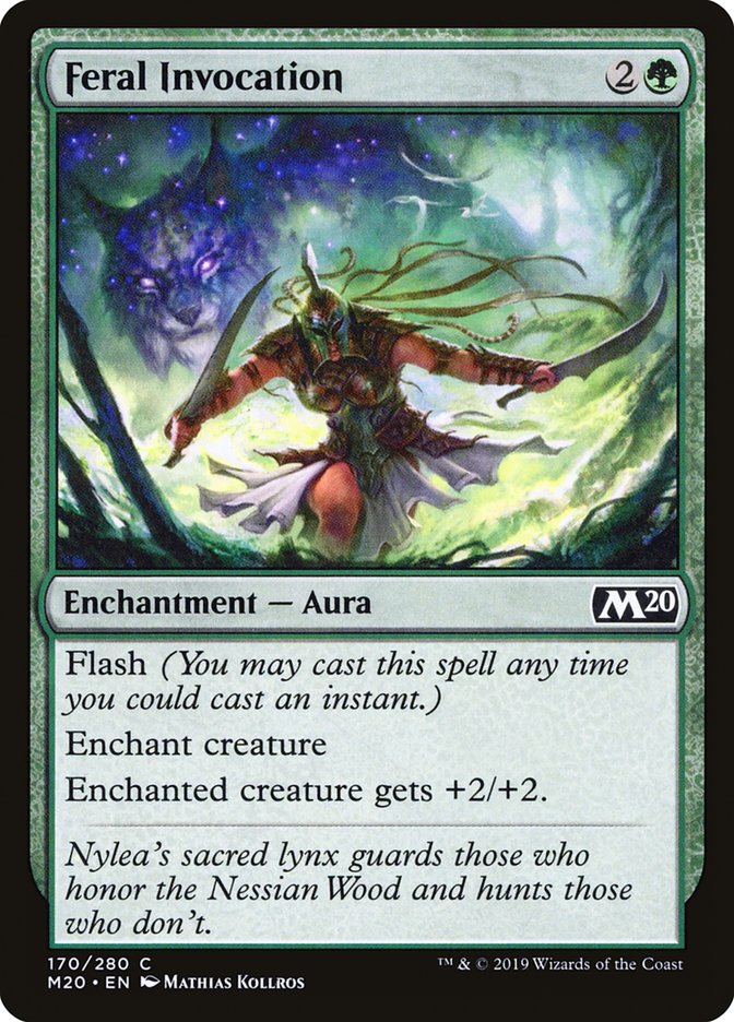 Feral Invocation [Core Set 2020] MTG Single Magic: The Gathering | Red Claw Gaming