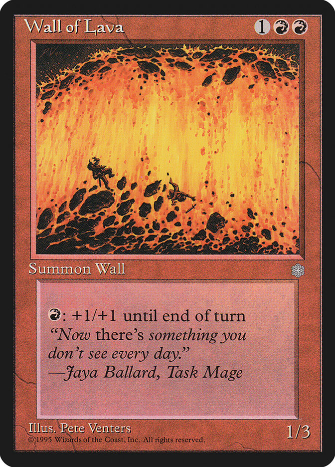 Wall of Lava [Ice Age] MTG Single Magic: The Gathering | Red Claw Gaming