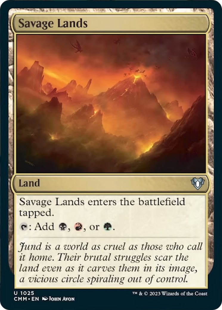 Savage Lands [Commander Masters] MTG Single Magic: The Gathering    | Red Claw Gaming