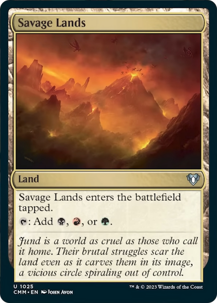 Savage Lands [Commander Masters] MTG Single Magic: The Gathering | Red Claw Gaming