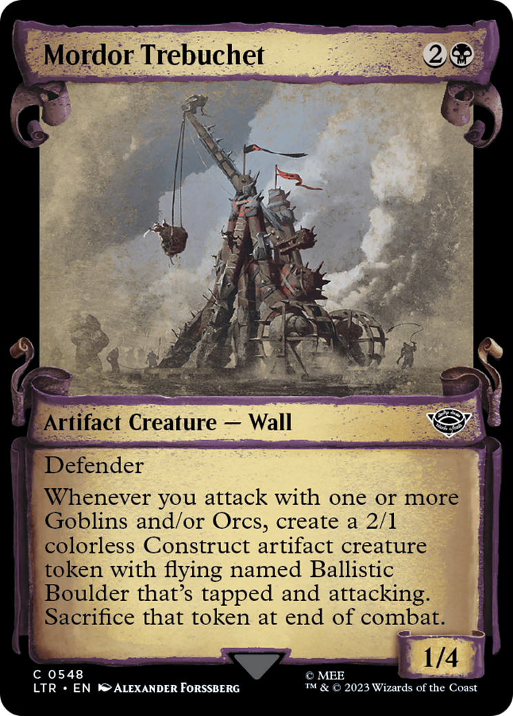 Mordor Trebuchet [The Lord of the Rings: Tales of Middle-Earth Showcase Scrolls] MTG Single Magic: The Gathering | Red Claw Gaming