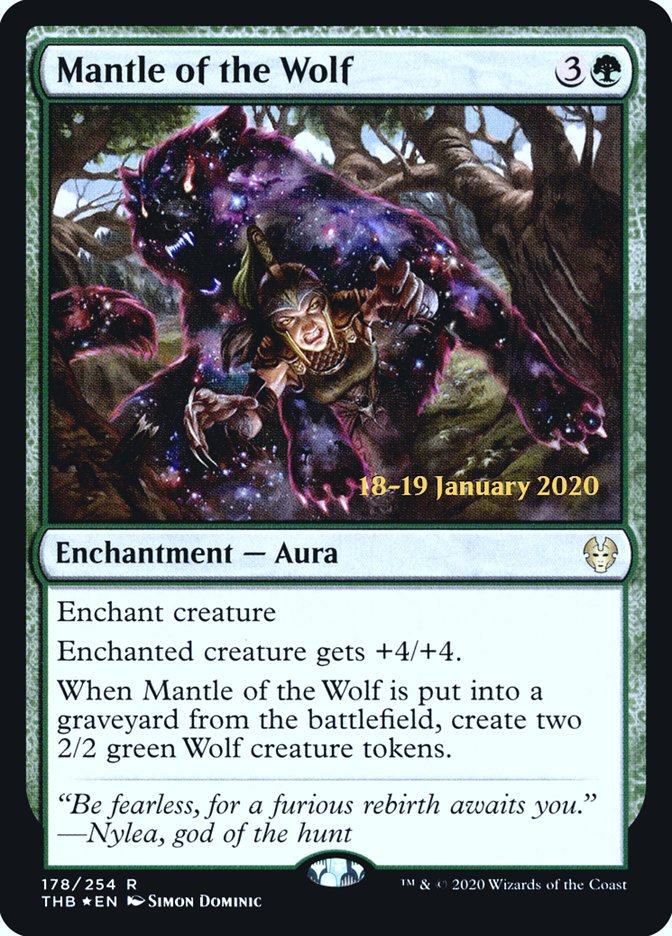 Mantle of the Wolf [Theros Beyond Death Prerelease Promos] MTG Single Magic: The Gathering | Red Claw Gaming