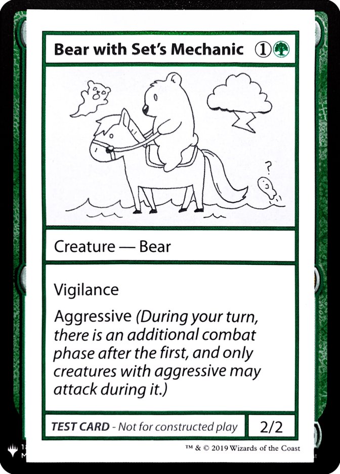 Bear with Set's Mechanic [Mystery Booster Playtest Cards] MTG Single Magic: The Gathering | Red Claw Gaming