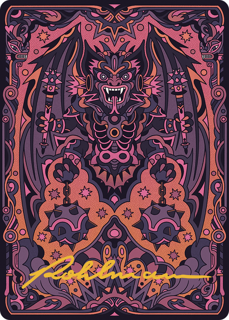 Bloodletter of Aclazotz Art Card (61/81) (Gold-Stamped Signature) [The Lost Caverns of Ixalan Art Series] MTG Single Magic: The Gathering    | Red Claw Gaming