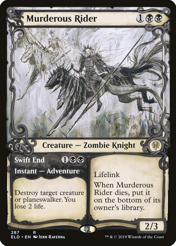 Murderous Rider // Swift End (Showcase) [Throne of Eldraine] MTG Single Magic: The Gathering | Red Claw Gaming