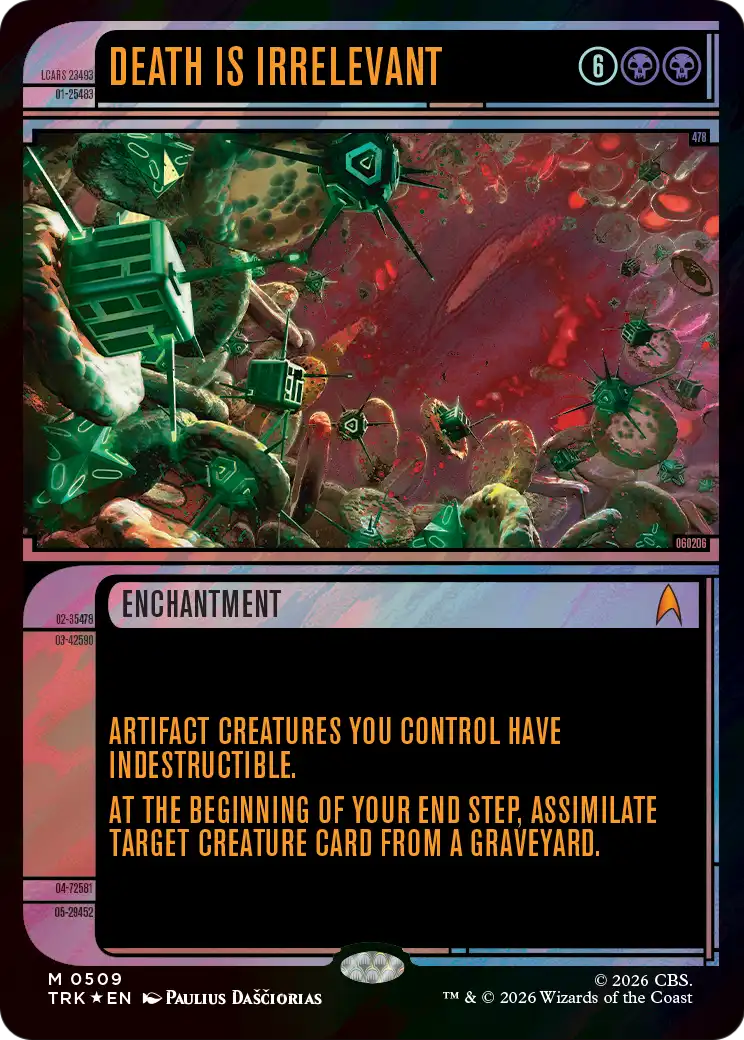Death Is Irrelevant (Showcase) (Surge Foil) [Star Trek] MTG Single Magic: The Gathering | Red Claw Gaming
