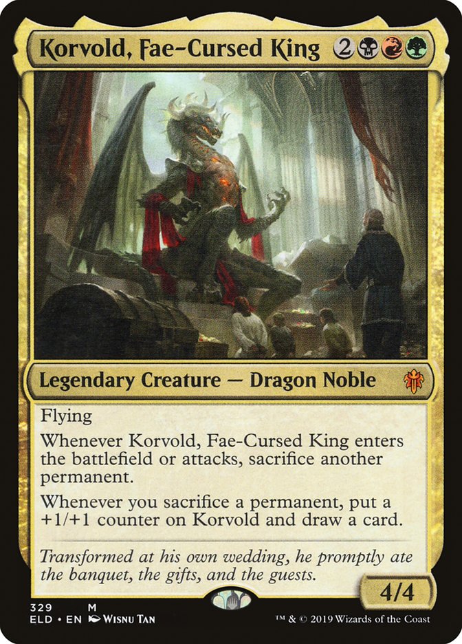 Korvold, Fae-Cursed King [Throne of Eldraine] MTG Single Magic: The Gathering | Red Claw Gaming