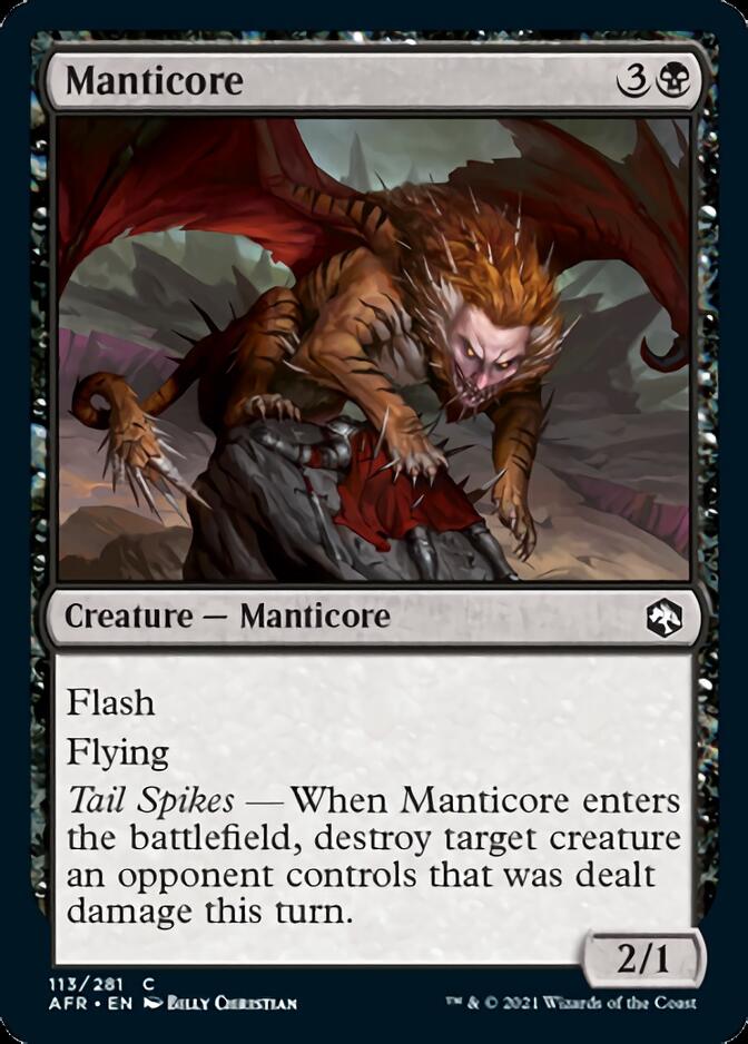 Manticore [Dungeons & Dragons: Adventures in the Forgotten Realms] MTG Single Magic: The Gathering | Red Claw Gaming