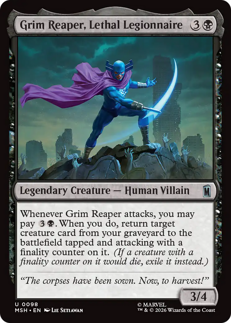 Grim Reaper, Lethal Legionnaire [Marvel Super Heroes] MTG Single Magic: The Gathering | Red Claw Gaming