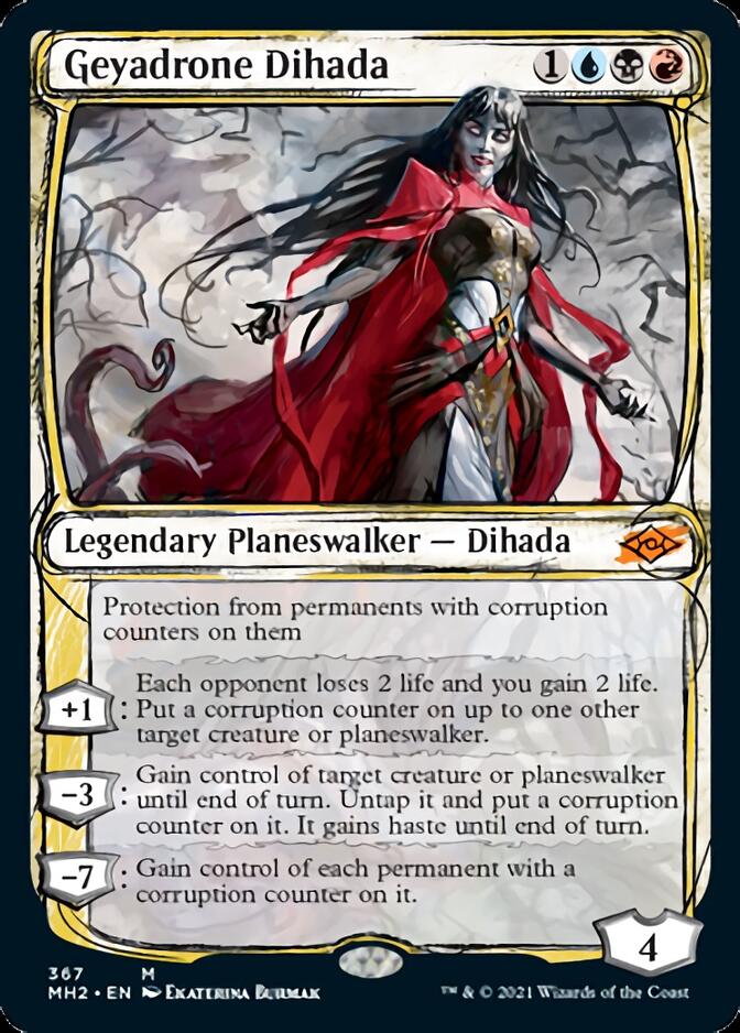 Geyadrone Dihada (Sketch) [Modern Horizons 2] MTG Single Magic: The Gathering    | Red Claw Gaming