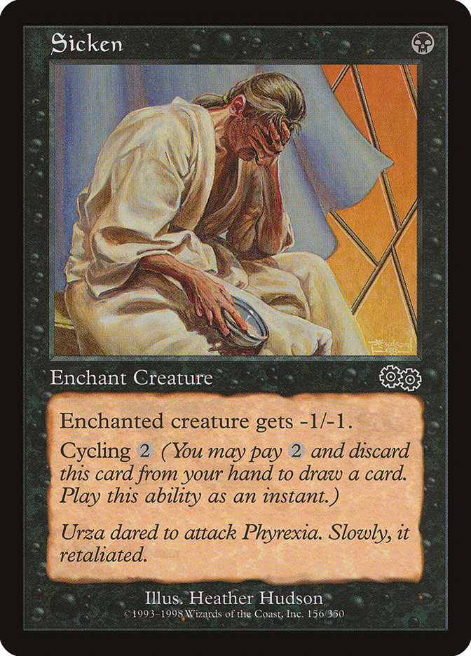 Sicken [Urza's Saga] MTG Single Magic: The Gathering | Red Claw Gaming