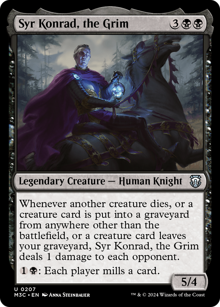 Syr Konrad, the Grim (Ripple Foil) [Modern Horizons 3 Commander] MTG Single Magic: The Gathering | Red Claw Gaming