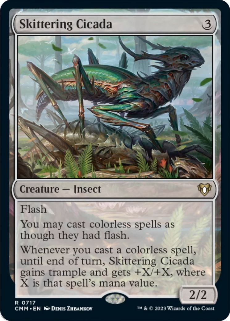 Skittering Cicada [Commander Masters] MTG Single Magic: The Gathering    | Red Claw Gaming